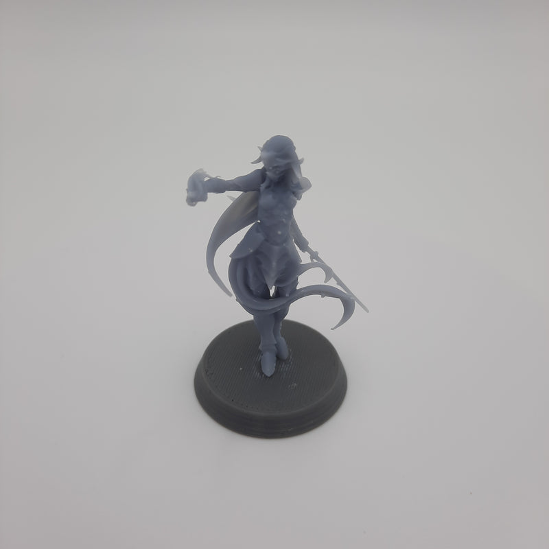 Miniature figurine - Tormentress - DnD -Grey/Unpainted