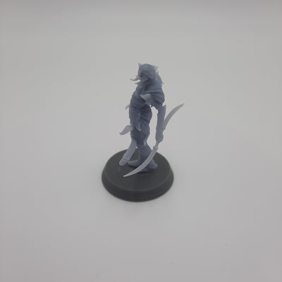 Miniature figurine - Tormentress - DnD -Grey/Unpainted