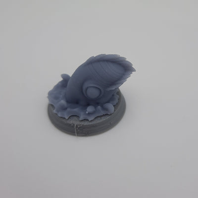 Miniature figure - Baby Kraken - DnD - Grey/Unpainted - Resin/PLA