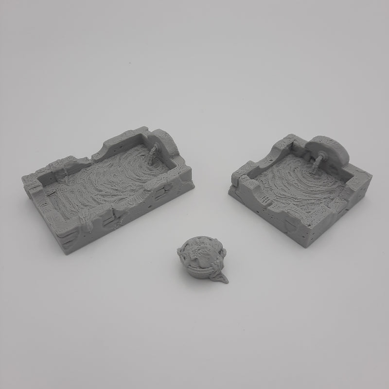 Fountains and laundry - Grey/Unpainted