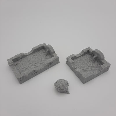 Fountains and laundry - Grey/Unpainted