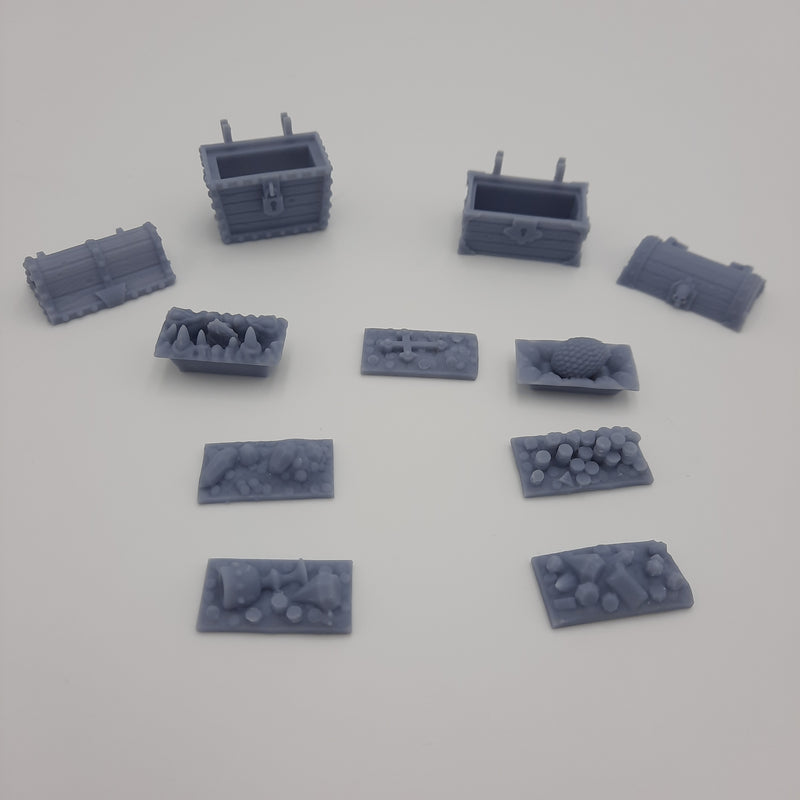 Interchangeable chests - Grey/Unpainted