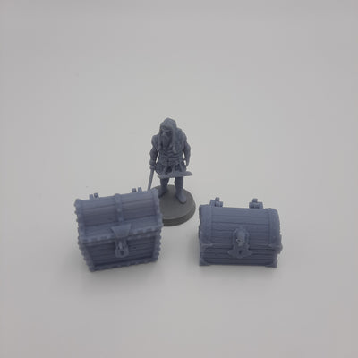 Interchangeable chests - Grey/Unpainted
