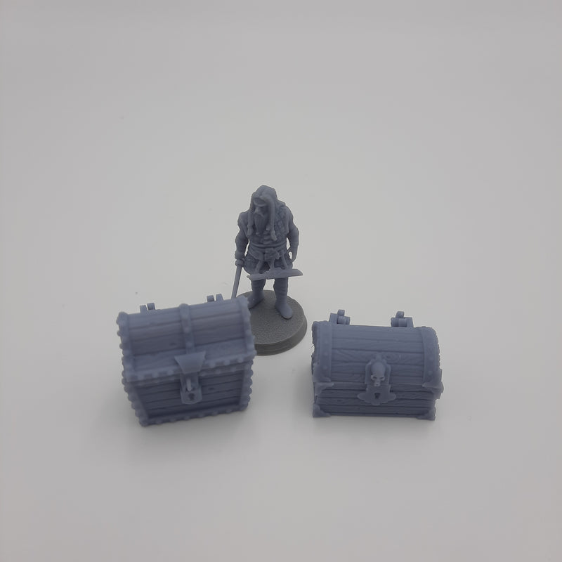 Interchangeable chests - Grey/Unpainted