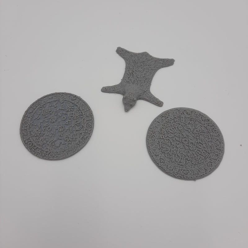 Carpets (set of 3) - Grey/Unpainted