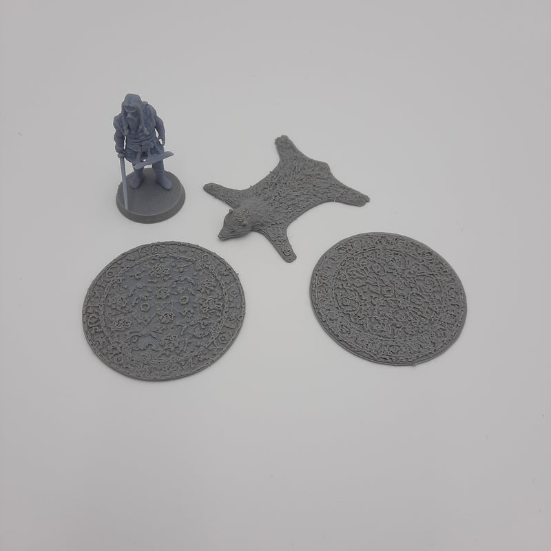 Carpets (set of 3) - Grey/Unpainted