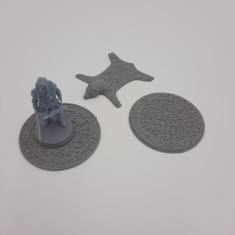 Carpets (set of 3) - Grey/Unpainted