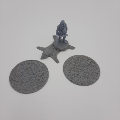 Décors miniature - Tapis (kit de 3) - DnD - Fate of the Norns - Gris/Non peint