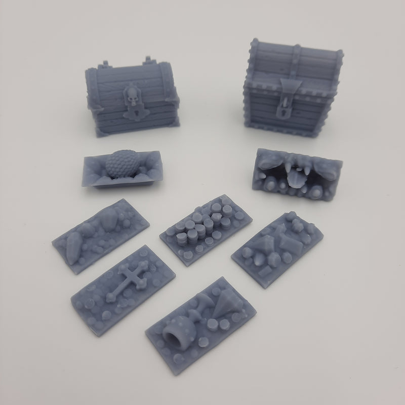 Interchangeable chests - Grey/Unpainted