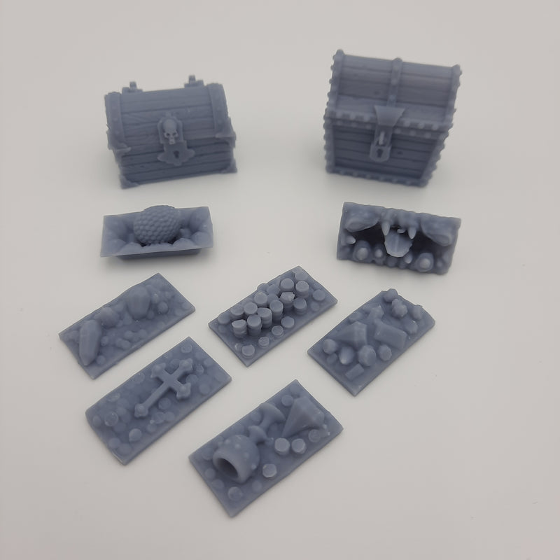 Interchangeable chests - Grey/Unpainted