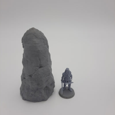 Décors miniature - Statue d'Odin - Viking - DnD - Fate of the Norns - Warhammer - Gris/Non peint