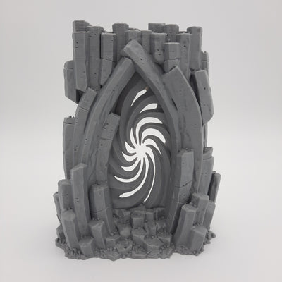 Décors miniature - Portail - Arche de basalte mouvant - DnD - Portal - Gris/Non peint