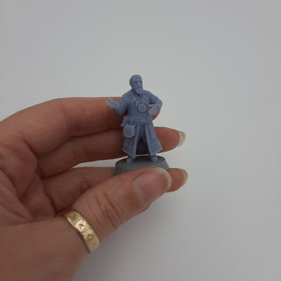 Miniature Viking Figurine - Villagers -  Dwellers - (choice of 7 different) - DnD - Fate of the Norns - Grey/Unpainted