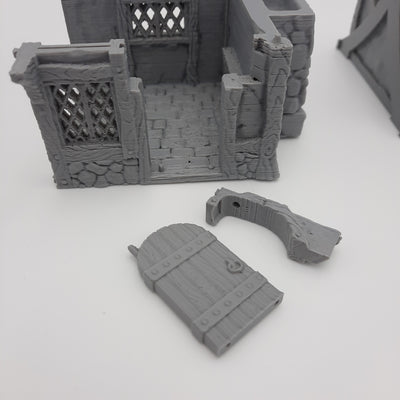 Small House (3 roof options) - Grey/Unpainted