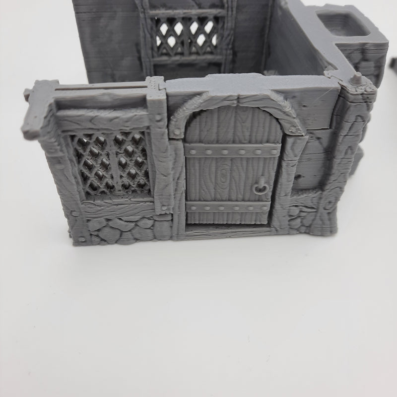 Small House (3 roof options) - Grey/Unpainted