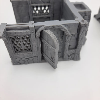 Small House (3 roof options) - Grey/Unpainted