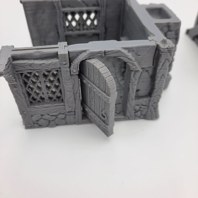 Small House (3 roof options) - Grey/Unpainted