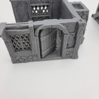 Small House (3 roof options) - Grey/Unpainted