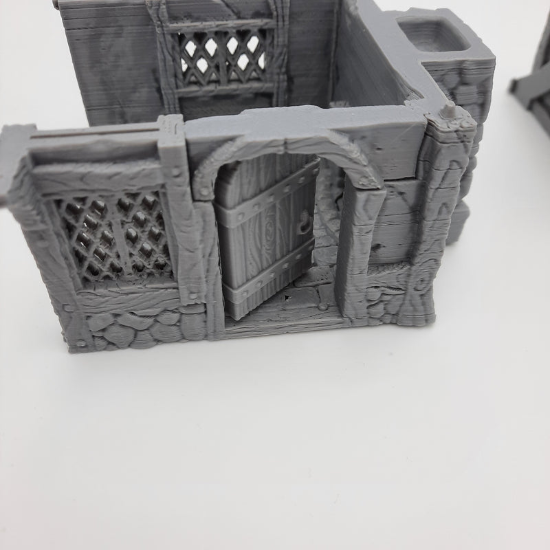 Small House (3 roof options) - Grey/Unpainted