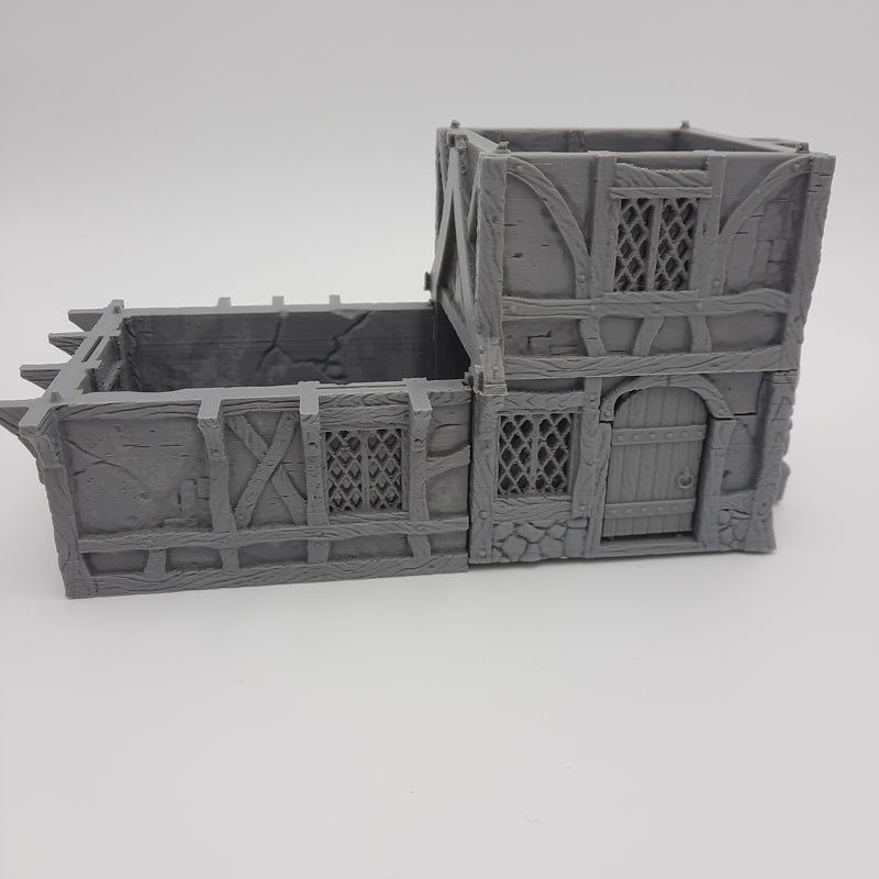 Small House (3 roof options) - Grey/Unpainted