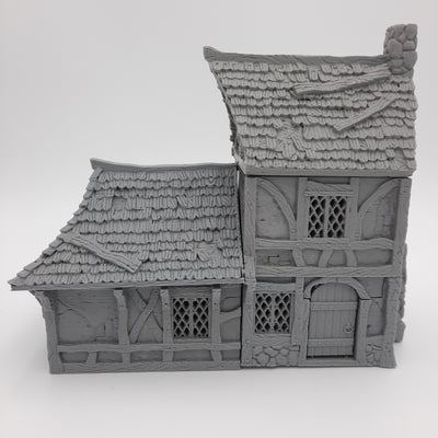 Small House (3 roof options) - Grey/Unpainted