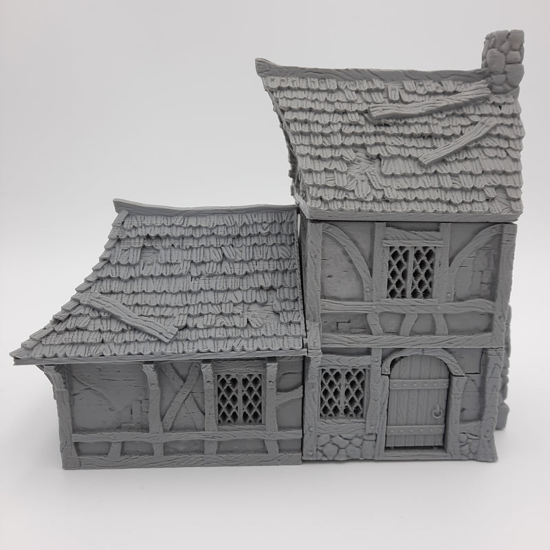 Small House (3 roof options) - Grey/Unpainted