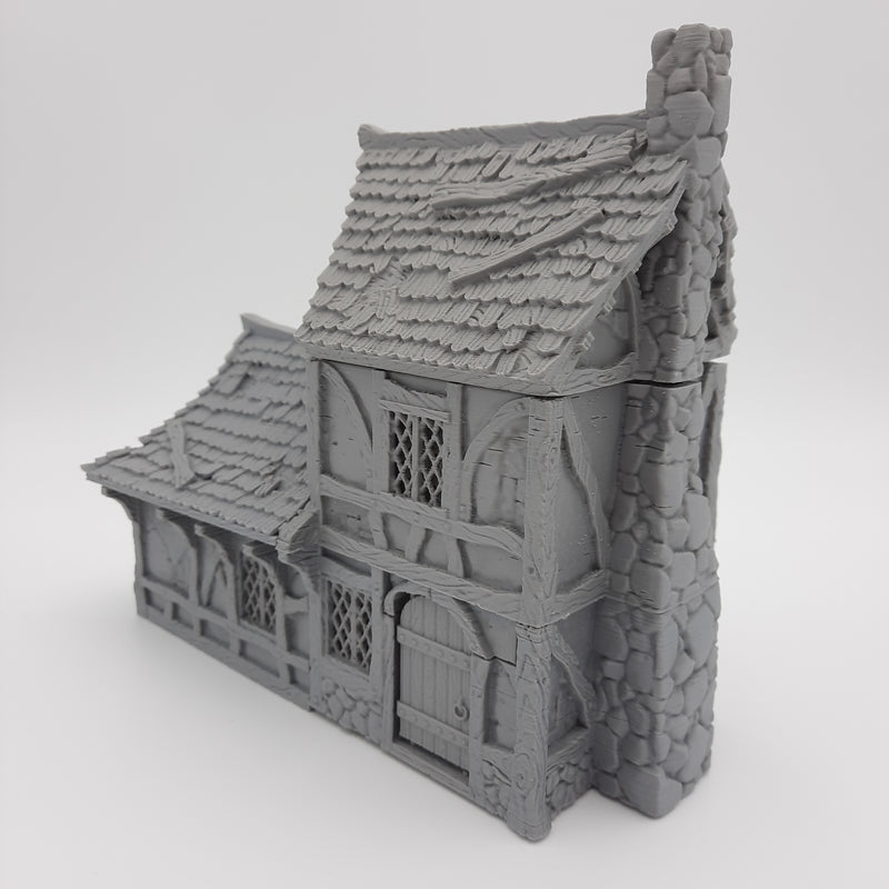 Small House (3 roof options) - Grey/Unpainted
