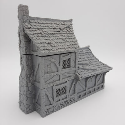 Small House (3 roof options) - Grey/Unpainted