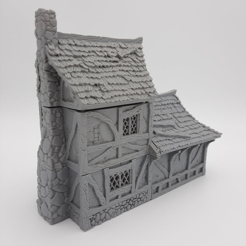 Small House (3 roof options) - Grey/Unpainted