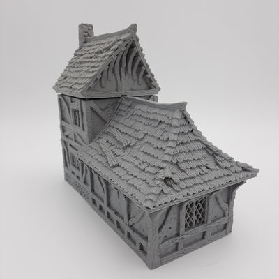 Small House (3 roof options) - Grey/Unpainted