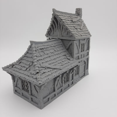 Small House (3 roof options) - Grey/Unpainted