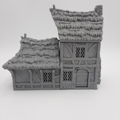 Small House (3 roof options) - Grey/Unpainted