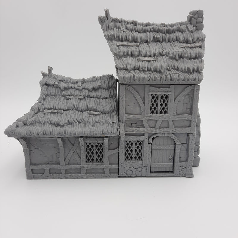 Small House (3 roof options) - Grey/Unpainted