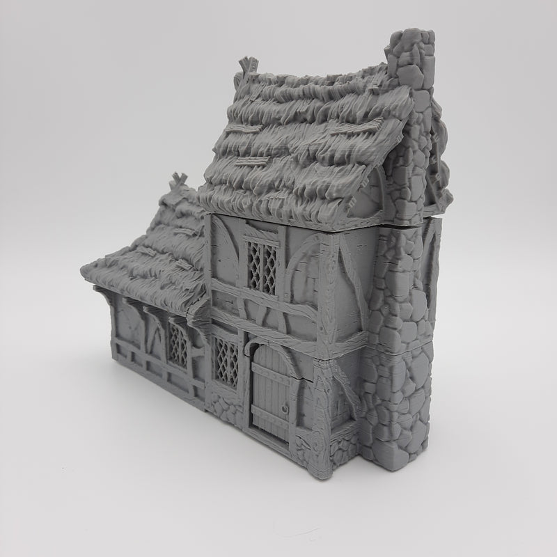 Small House (3 roof options) - Grey/Unpainted