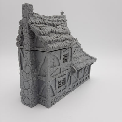 Small House (3 roof options) - Grey/Unpainted