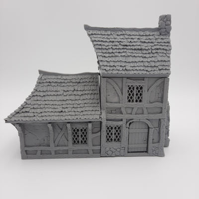 Small House (3 roof options) - Grey/Unpainted