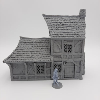 Small House (3 roof options) - Grey/Unpainted