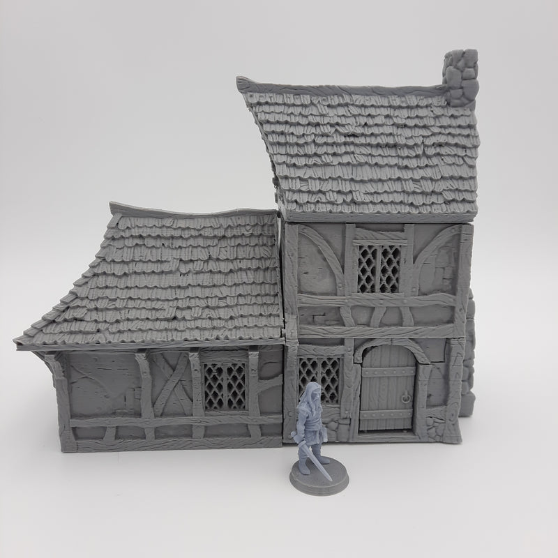 Small House (3 roof options) - Grey/Unpainted