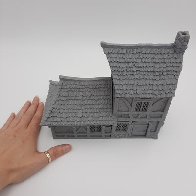 Small House (3 roof options) - Grey/Unpainted