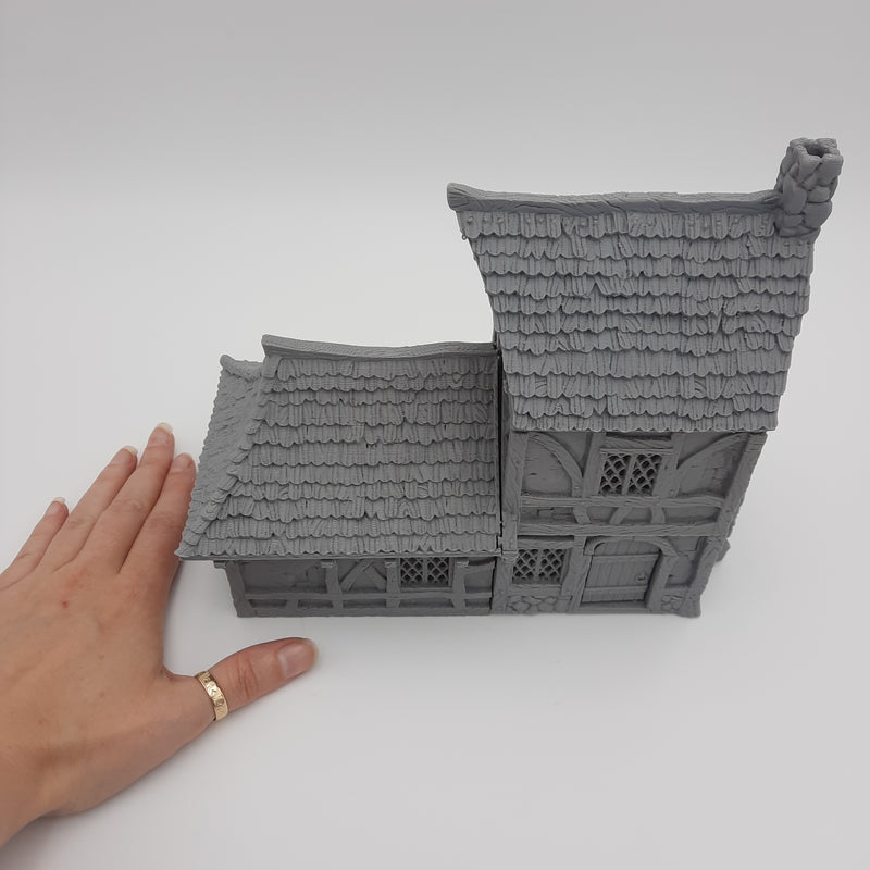 Small House (3 roof options) - Grey/Unpainted