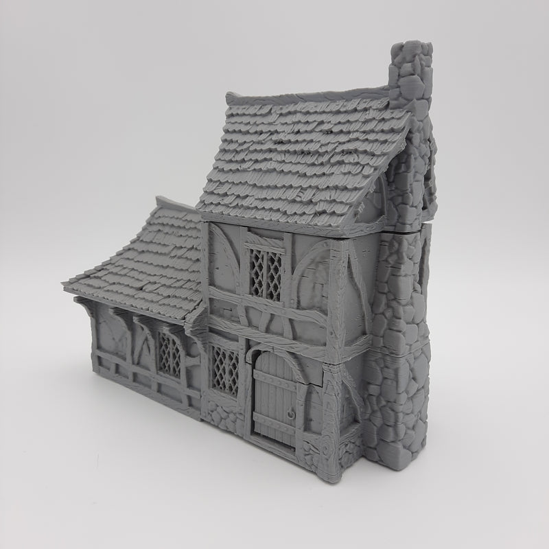 Small House (3 roof options) - Grey/Unpainted