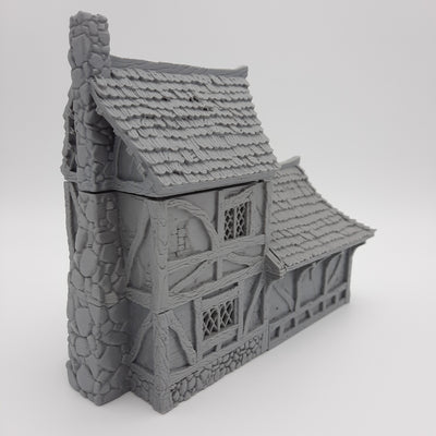 Small House (3 roof options) - Grey/Unpainted