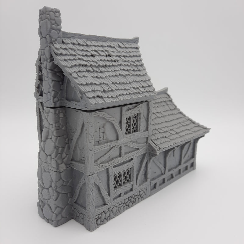 Small House (3 roof options) - Grey/Unpainted