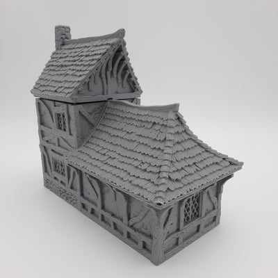 Small House (3 roof options) - Grey/Unpainted