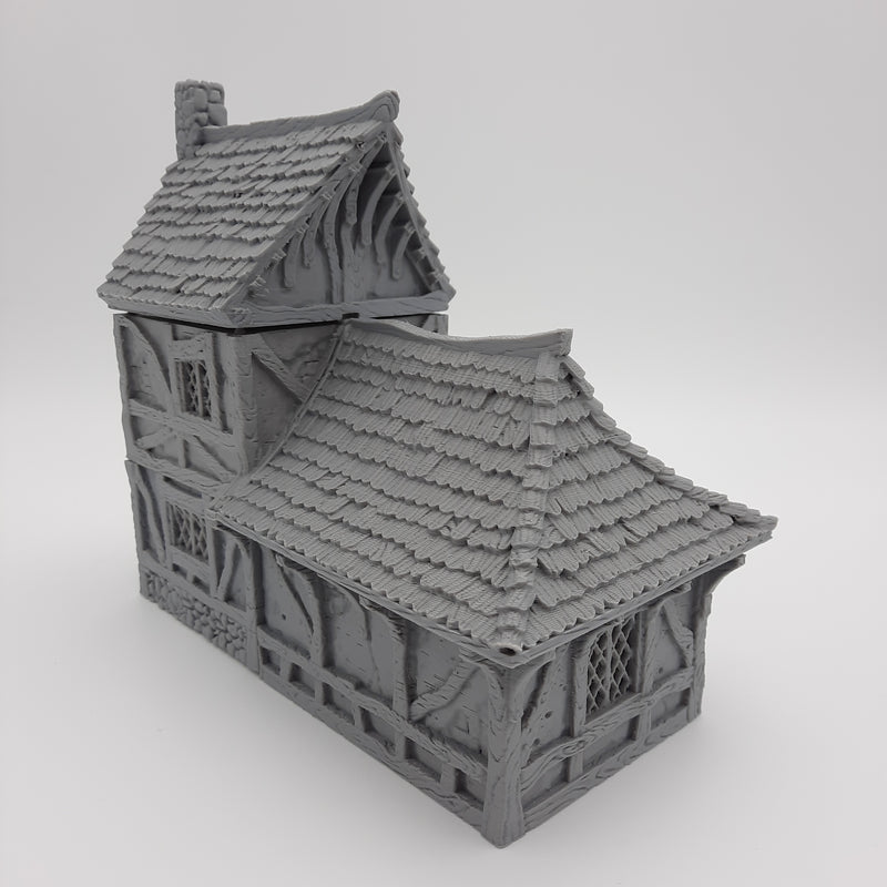 Small House (3 roof options) - Grey/Unpainted