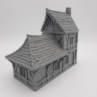 Small House (3 roof options) - Grey/Unpainted