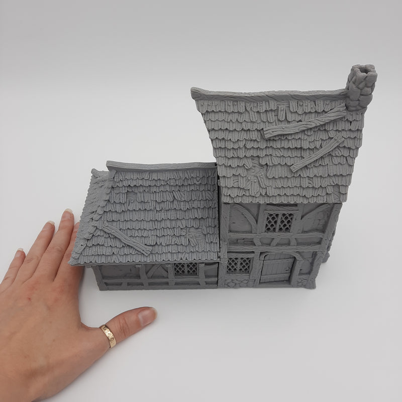 Small House (3 roof options) - Grey/Unpainted
