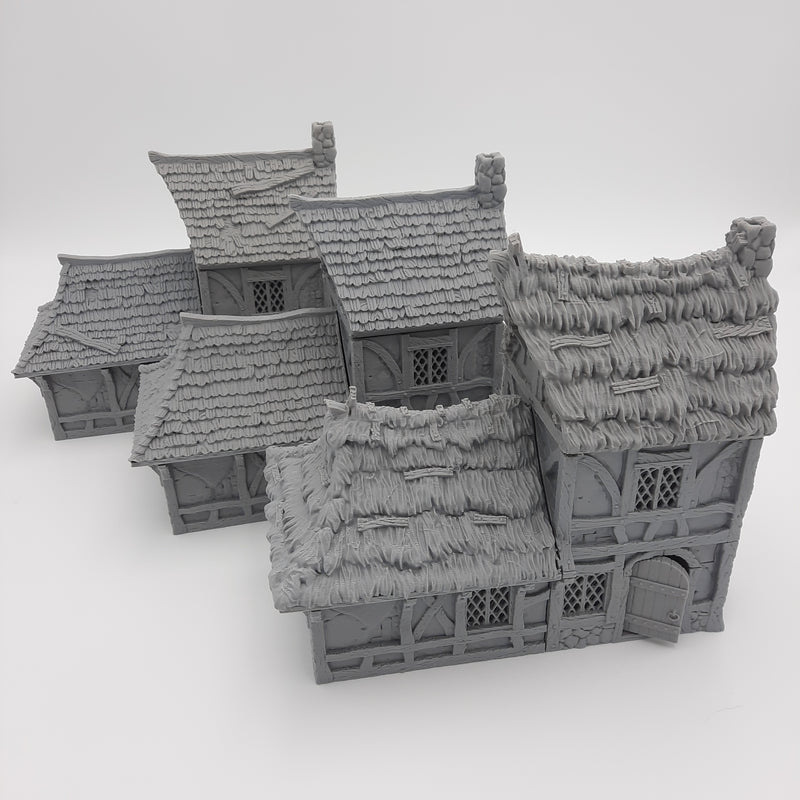 Small House (3 roof options) - Grey/Unpainted