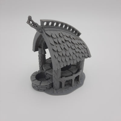 Miniature Scenery - Well - Viking - Dnd - Fate of the Norns - Warhammer - Grey/Unpainted