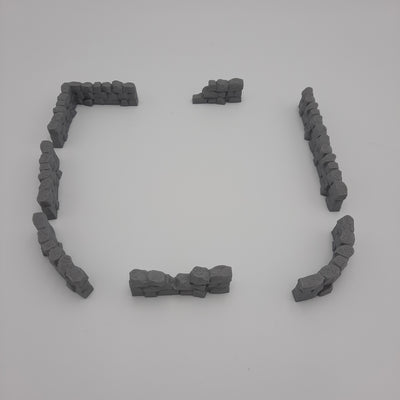 Murs de pierre (ensemble 7 morceaux) - Viking - Gris/non peint
